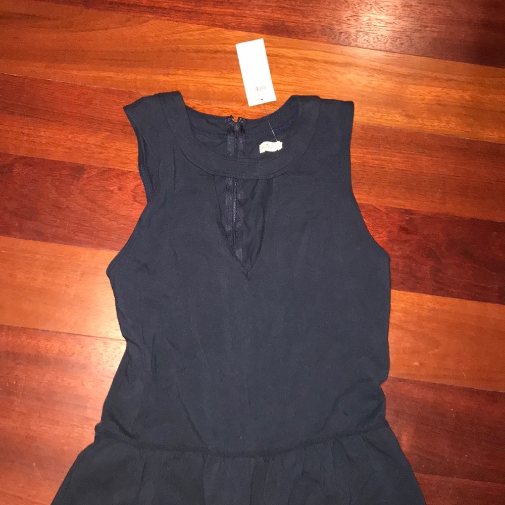 Hollister Navy Cut Out Romper